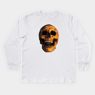 Skull With Good Teeth Kids Long Sleeve T-Shirt